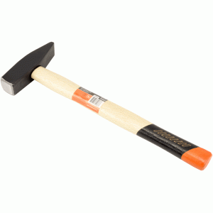 Hammer with a wooden handle