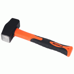 Sledge hammer with a fiberglass handle