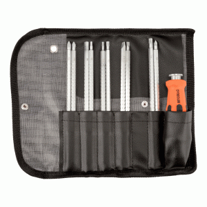 Combination screwdriver with replaceable rods