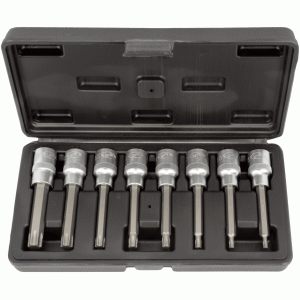 Socket set with Torx® bit 1/2"