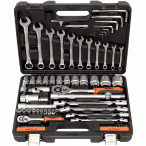 Automotive tool set 77 pcs 1/4" DR 1/2" DR