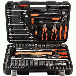 Automotive tool set 119 pcs 1/4" DR 1/2" DR