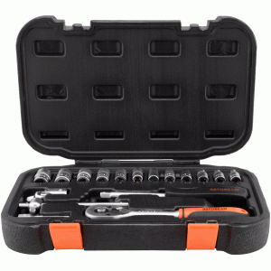 Tool set 17 pcs 1/4" DR