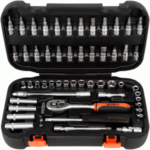 Tool set 57 pcs 1/4" DR