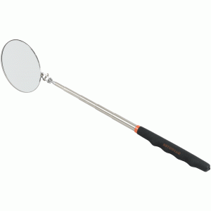 Telescopic inspection mirror