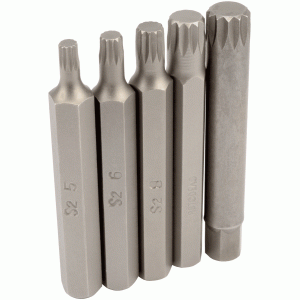 Spline insert bit set