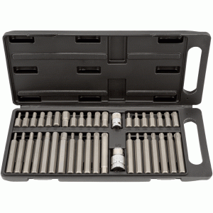 Torx®, Spline and Hex insert bit set