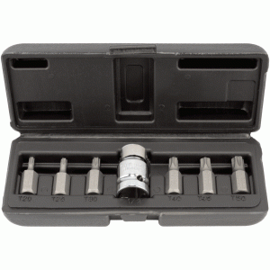 Torx® insert bit set with hole