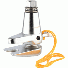 Lodveida balstu un stūres stiepņa pastiprināts nocēlājs