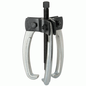 Swivel puller with crescent jaws