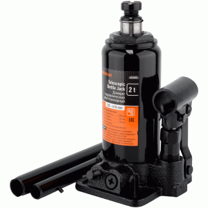 Hydraulic bottle jack double piston