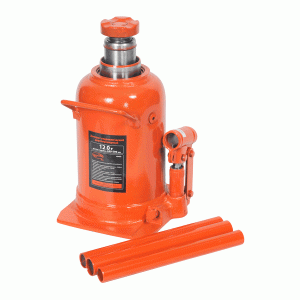 Hydraulic bottle jack double piston