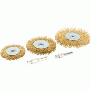 Flat drill brush set