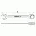 Combination ratchet wrench straight