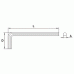 L-type hex key inches