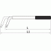 Wheel wrench L-type telescopic