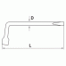 Wheel wrench L-type long