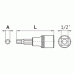 Socket with a hex bit 1/2