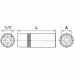 Deep spark plug socket 3/8