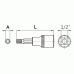 Головка торцевая со вставкой Spline 1/2