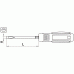 Professional slotted screwdriver