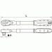 Telescopic joint ratchet wrench