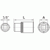 Hex socket 3/8