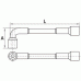 Ключ торцевой L-образный сквозной